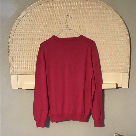 Paul Fredrick Men’s V-Neck Pima Sweater - Picture 6 of 8